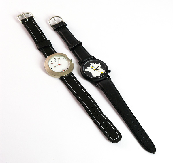 Montre Boitier Métal et Bracelet Cuir 