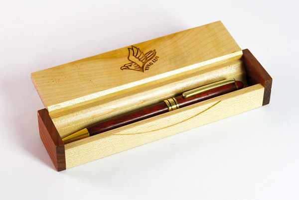 Stylo en Bois avec Coffret Simple 