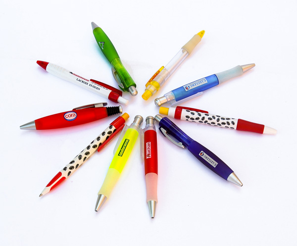 Plastic Pens made for various clients 